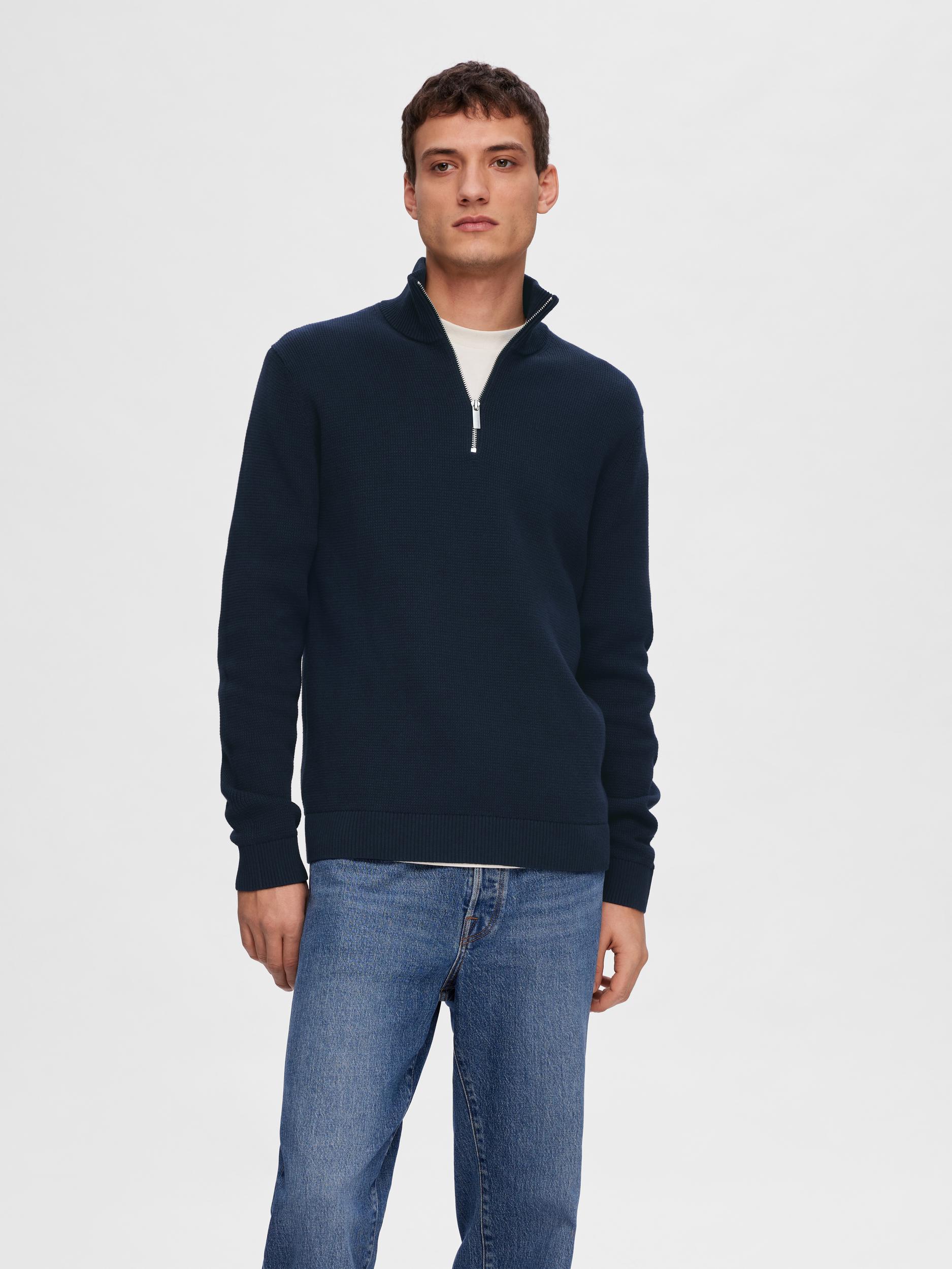 SELECTED HOMME Troyer »SLHDANE LS KNIT STRUCTURE HALF ZIP NOOS« von SELECTED HOMME