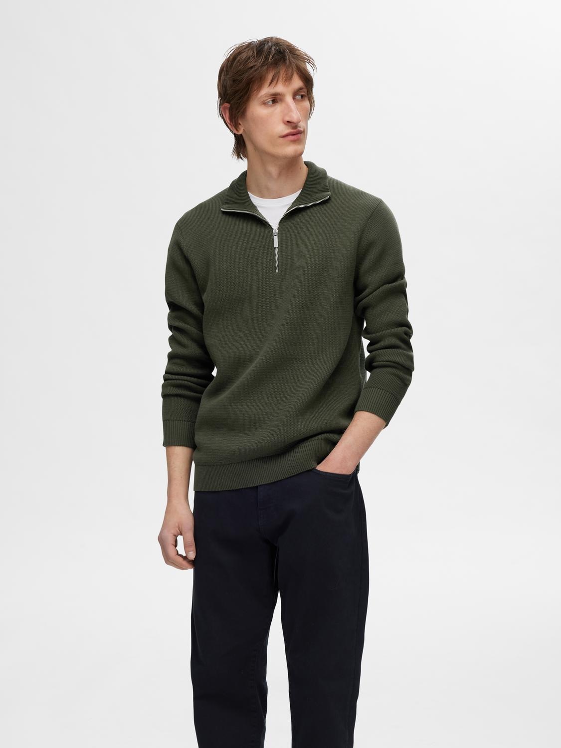 SELECTED HOMME Troyer »SLHDANE LS KNIT STRUCTURE HALF ZIP NOOS« von SELECTED HOMME