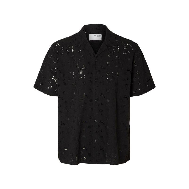 Selected - Hemd, kurzarm, für Herren, Black, Größe M von Selected