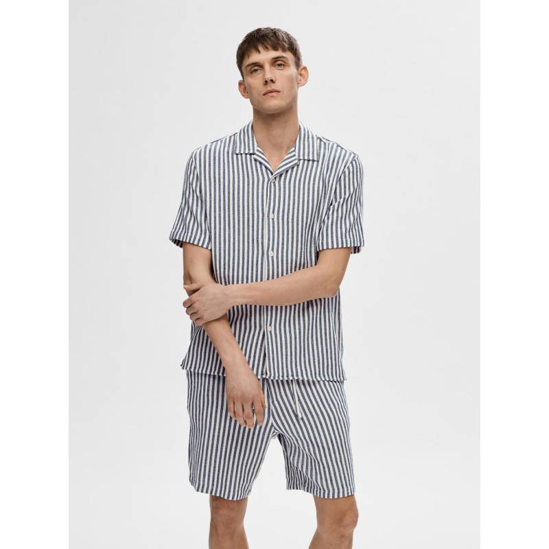 Selected - Hemd, kurzarm, für Herren, Marine, Größe XL von Selected