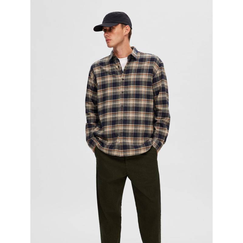 Selected - Hemd, langarm, für Herren, Blau, Größe M von Selected