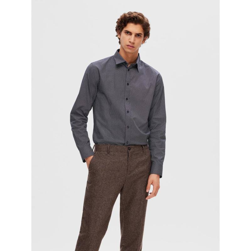 Selected - Hemd, Slim Fit, langarm, für Herren, Marine, Größe S von Selected