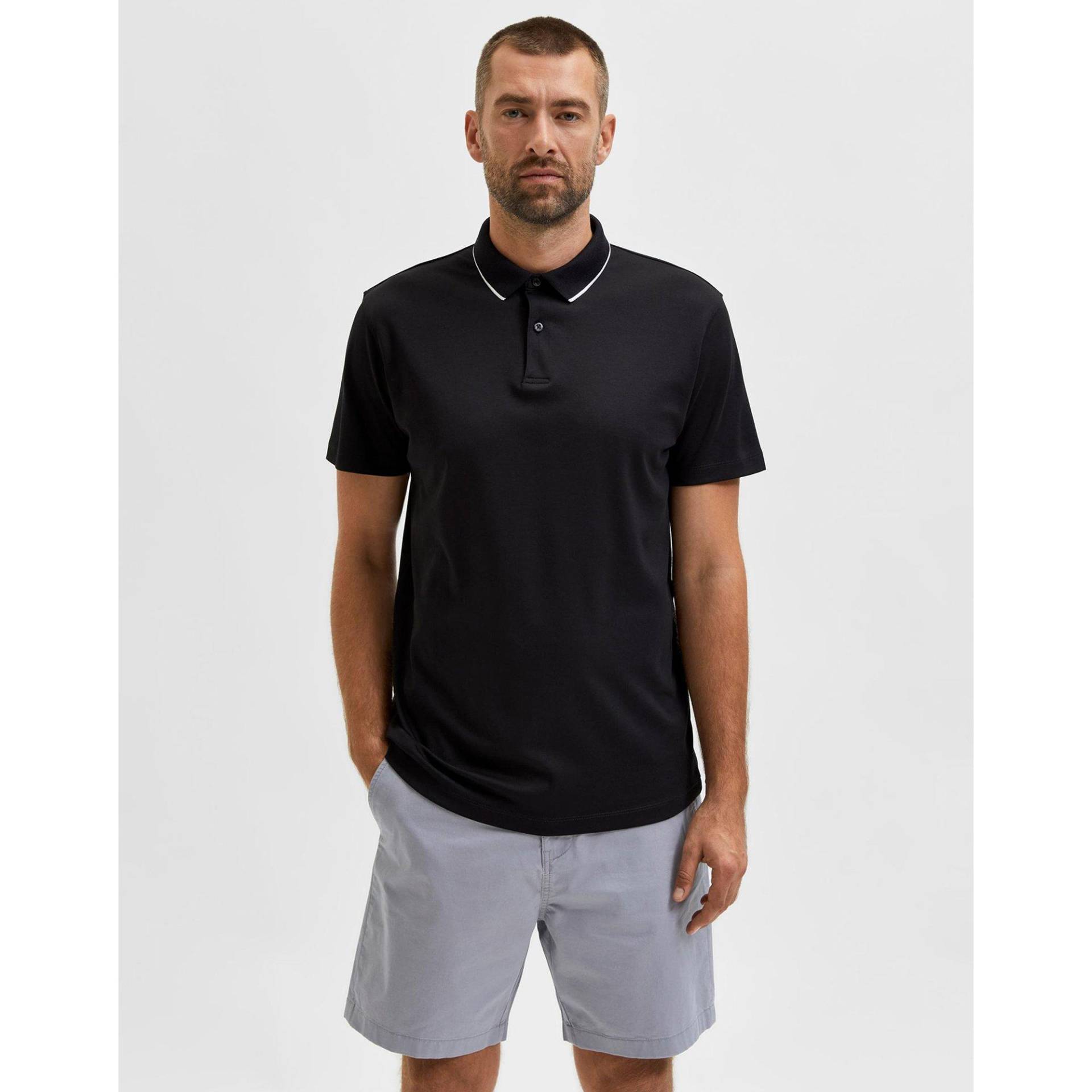 Poloshirt, Kurzarm Herren Black XXL von SELECTED