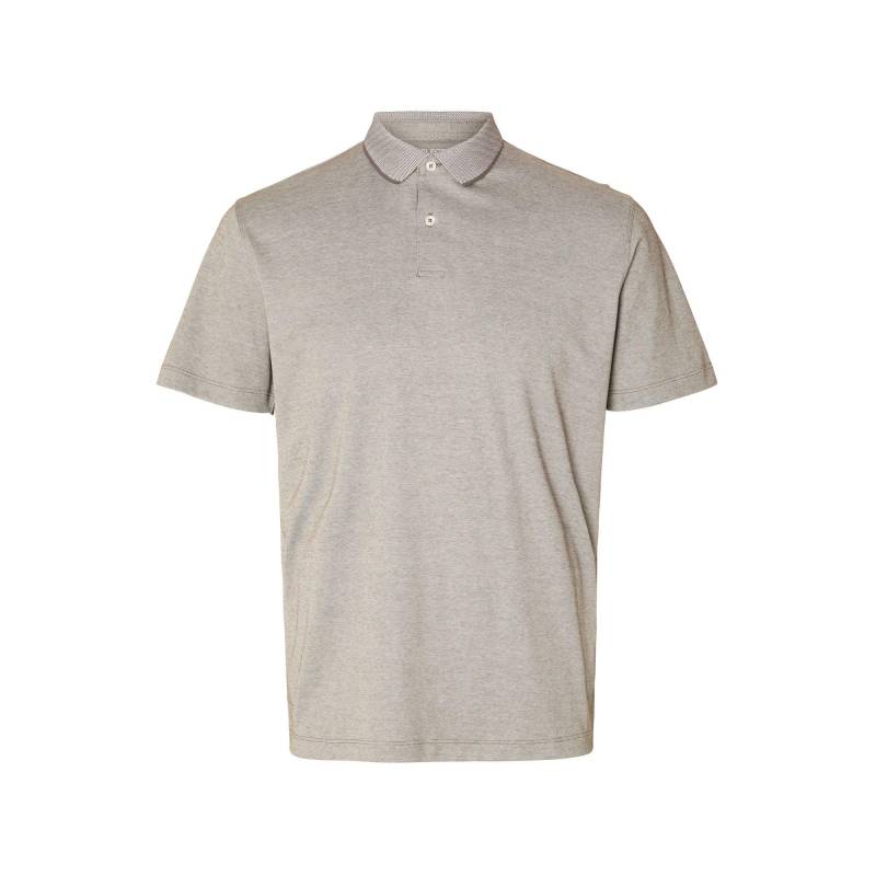 Poloshirt, Kurzarm Herren Hellbraun XXL von SELECTED