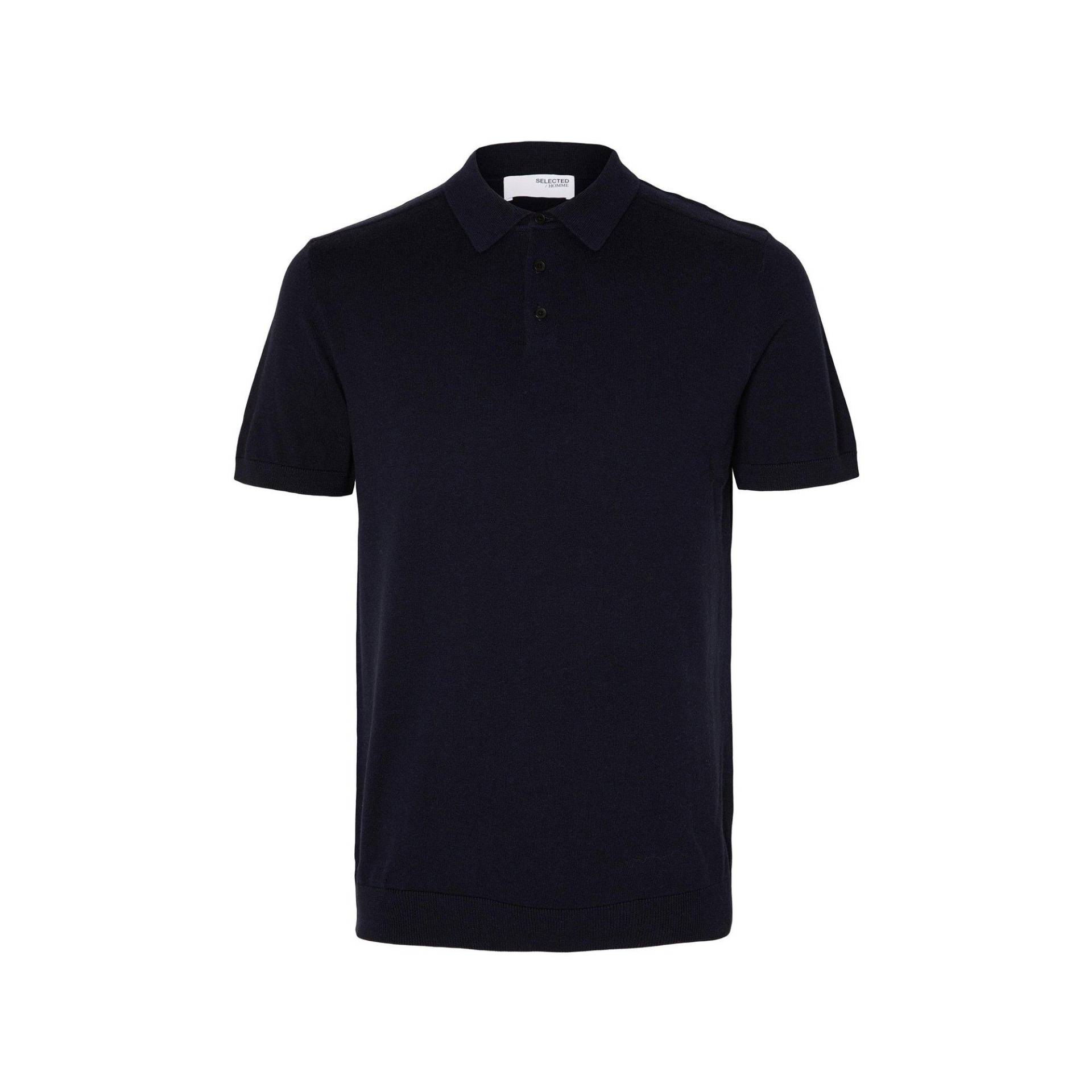 Poloshirt, Kurzarm Herren Marine L von SELECTED