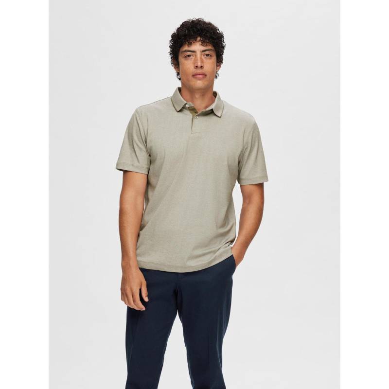 Poloshirt, Kurzarm Herren Olivegrün XXL von SELECTED