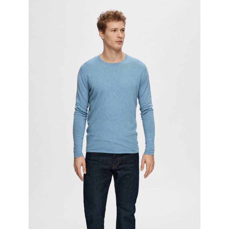 Pullover Herren Blau L von SELECTED