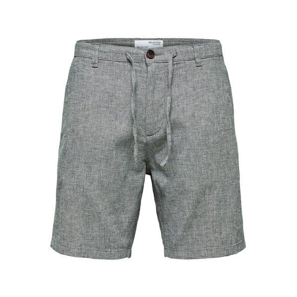 Selected - Leinen-Shorts, für Herren, Blau Bunt, Größe L von Selected