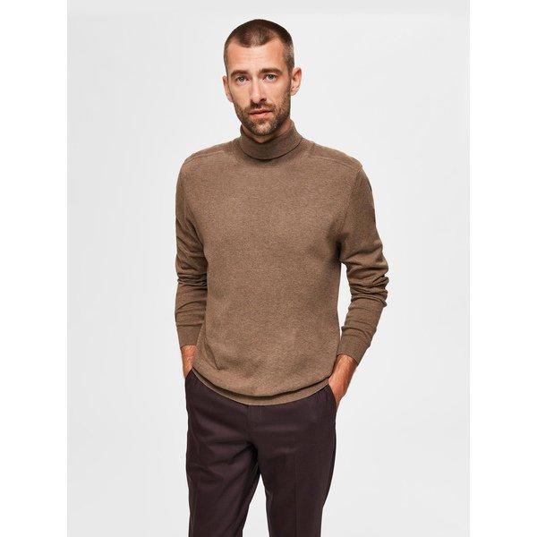 Pullover, Rollkragen Herren Nature L von SELECTED