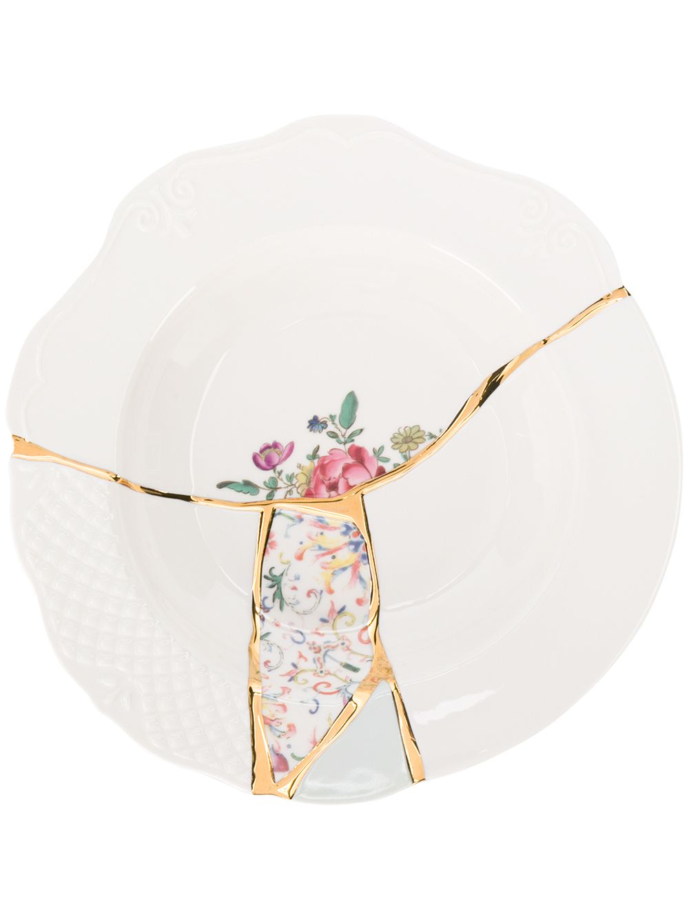 Seletti Kintsugi dessert plate (24cm) - White von Seletti