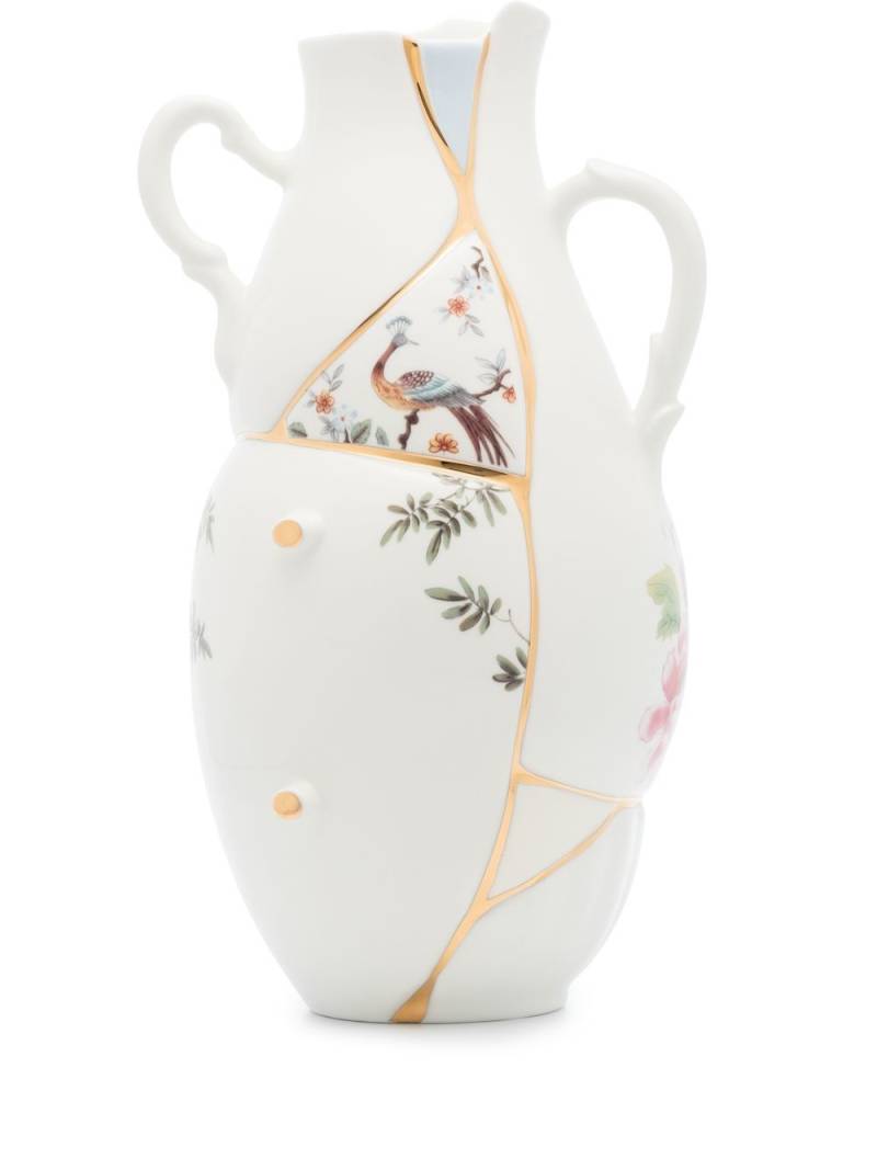 Seletti Kintsugi porcelain vase (32cm) - White von Seletti