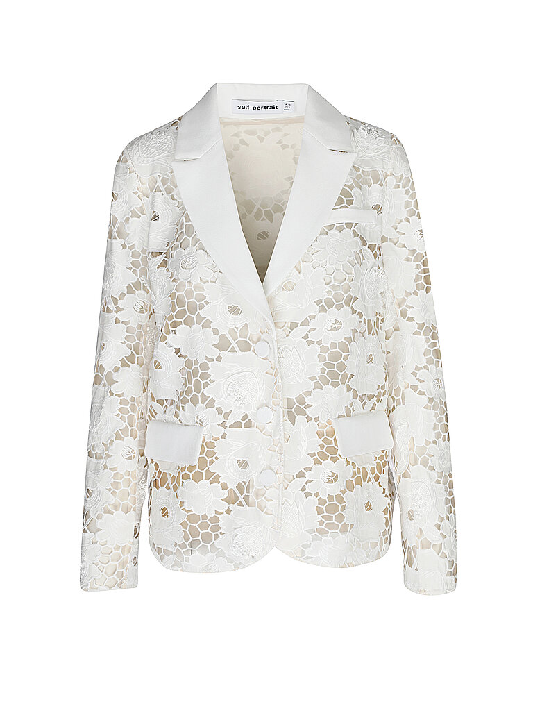 SELF-PORTRAIT Blazer weiss | 36 von SELF-PORTRAIT