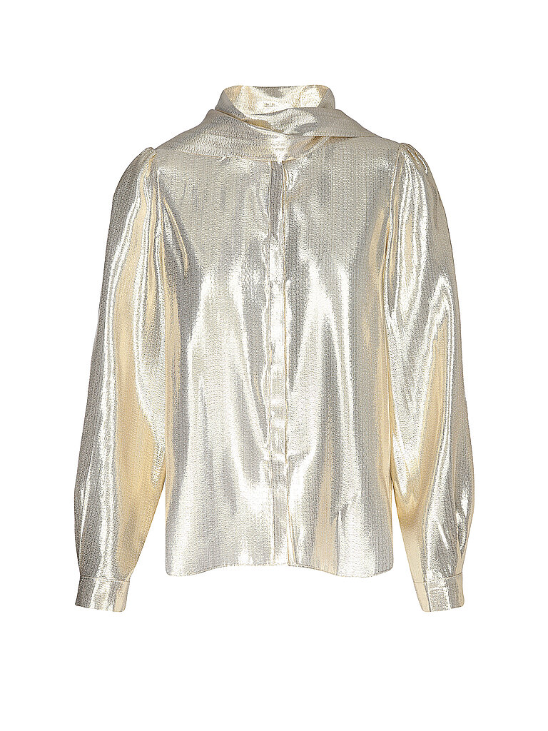 SELF-PORTRAIT Bluse  gold | 34 von SELF-PORTRAIT