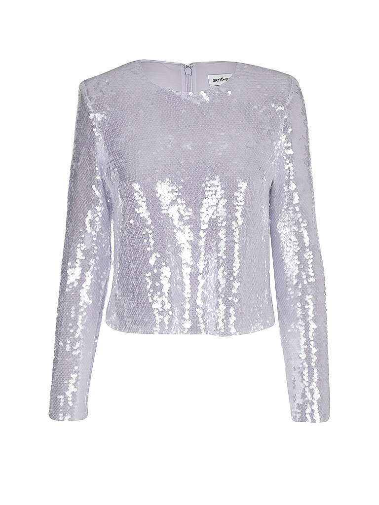 SELF-PORTRAIT Langarmshirt silber | 38 SELF-PORTRAIT Langarmshirt silber | 38 von SELF-PORTRAIT