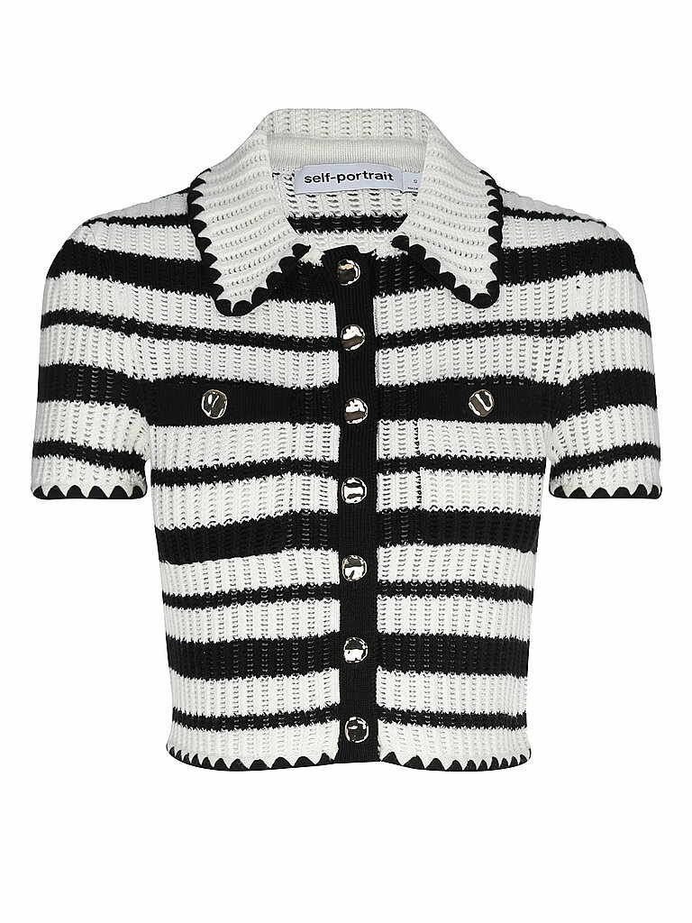 SELF-PORTRAIT Poloshirt  creme | M von SELF-PORTRAIT