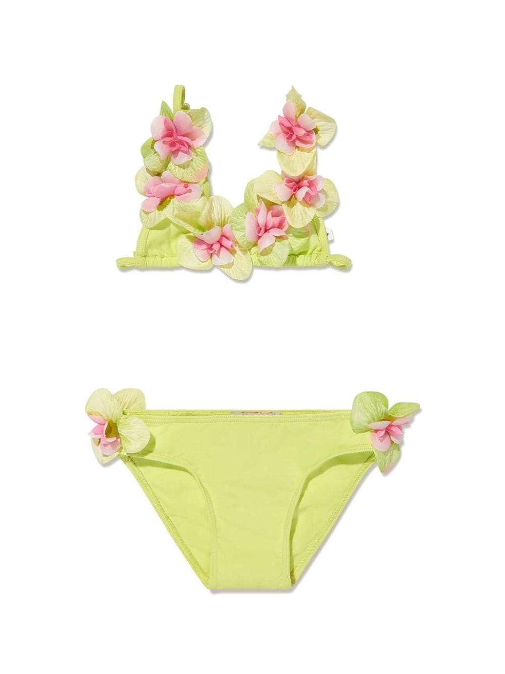 SELINIACTION KIDS floral-appliqué bikini set - Green von SELINIACTION KIDS