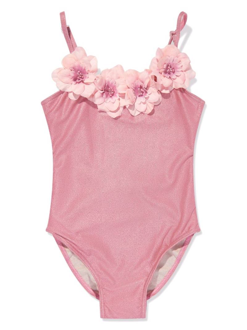 SELINIACTION KIDS floral-appliqué swimsuit - Pink von SELINIACTION KIDS