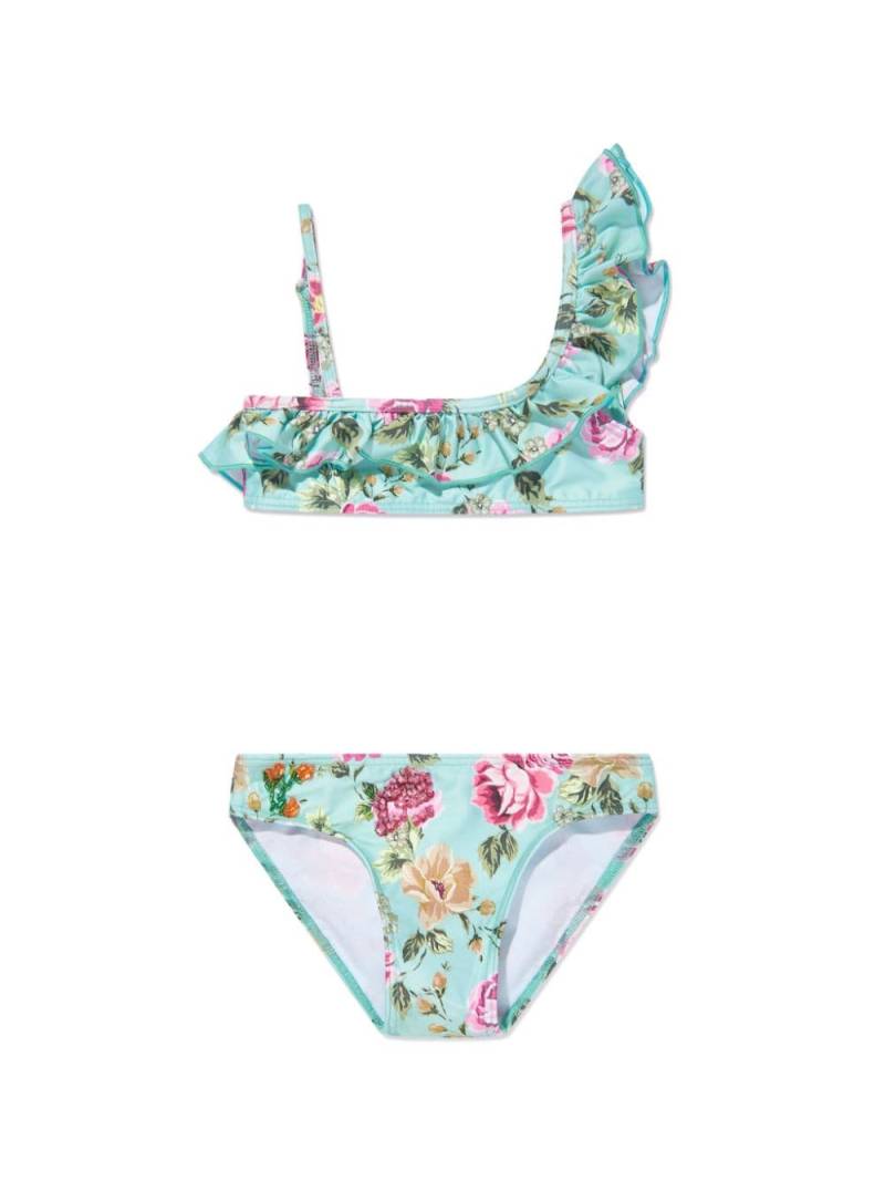 SELINIACTION KIDS floral-print bikini set - Blue von SELINIACTION KIDS