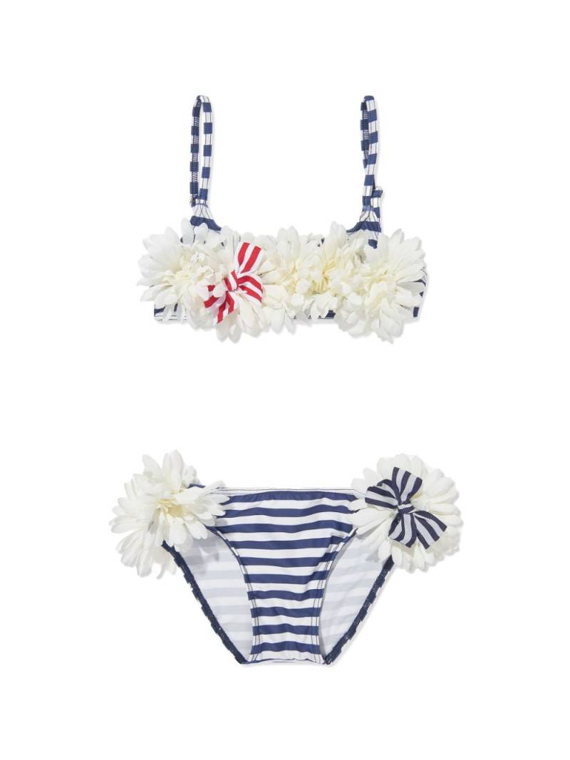 SELINIACTION KIDS striped bikini set - Blue von SELINIACTION KIDS