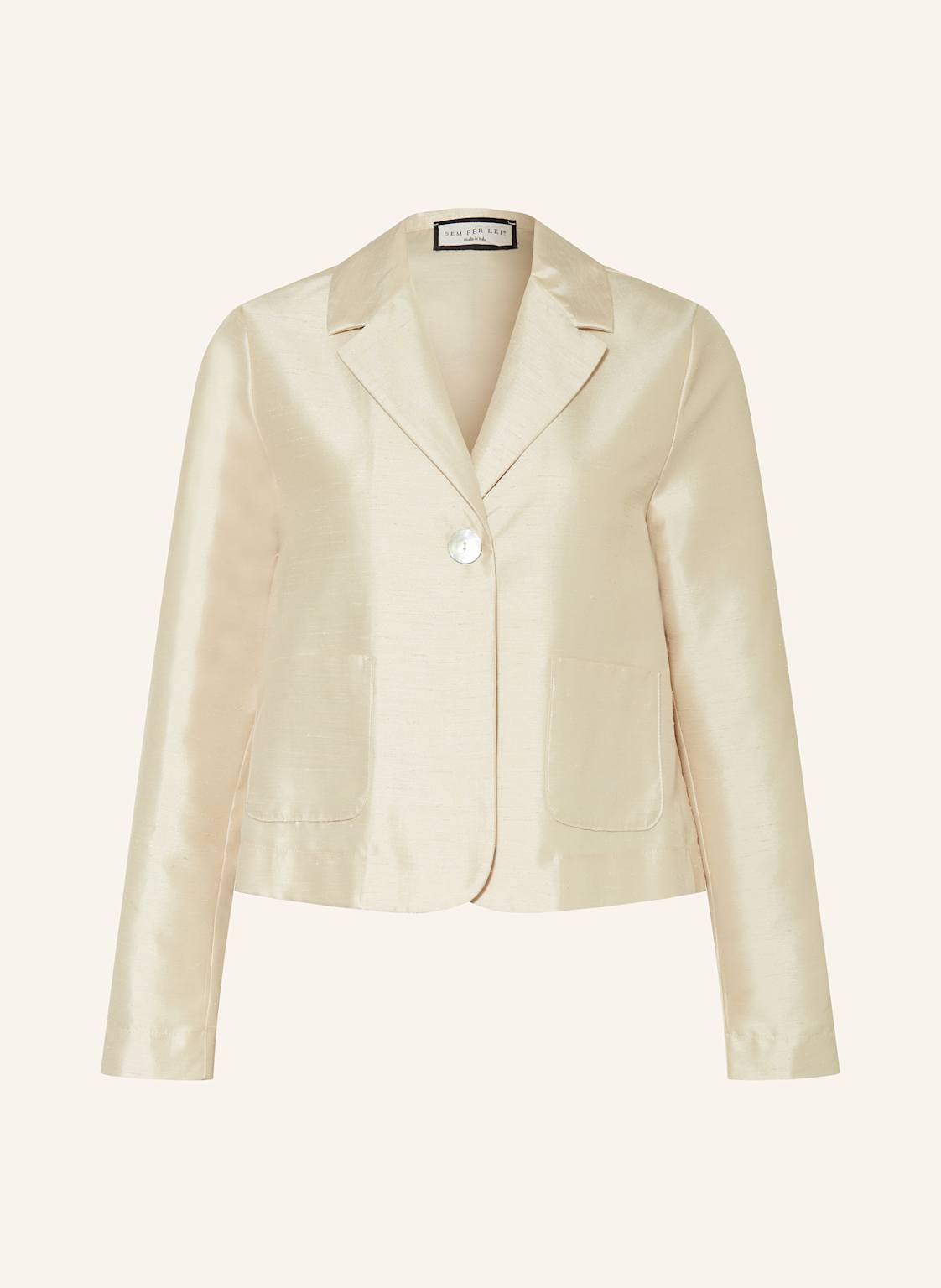 Sem Per Lei Cropped Blazer beige Sem Per Lei Cropped Blazer beige von SEM PER LEI