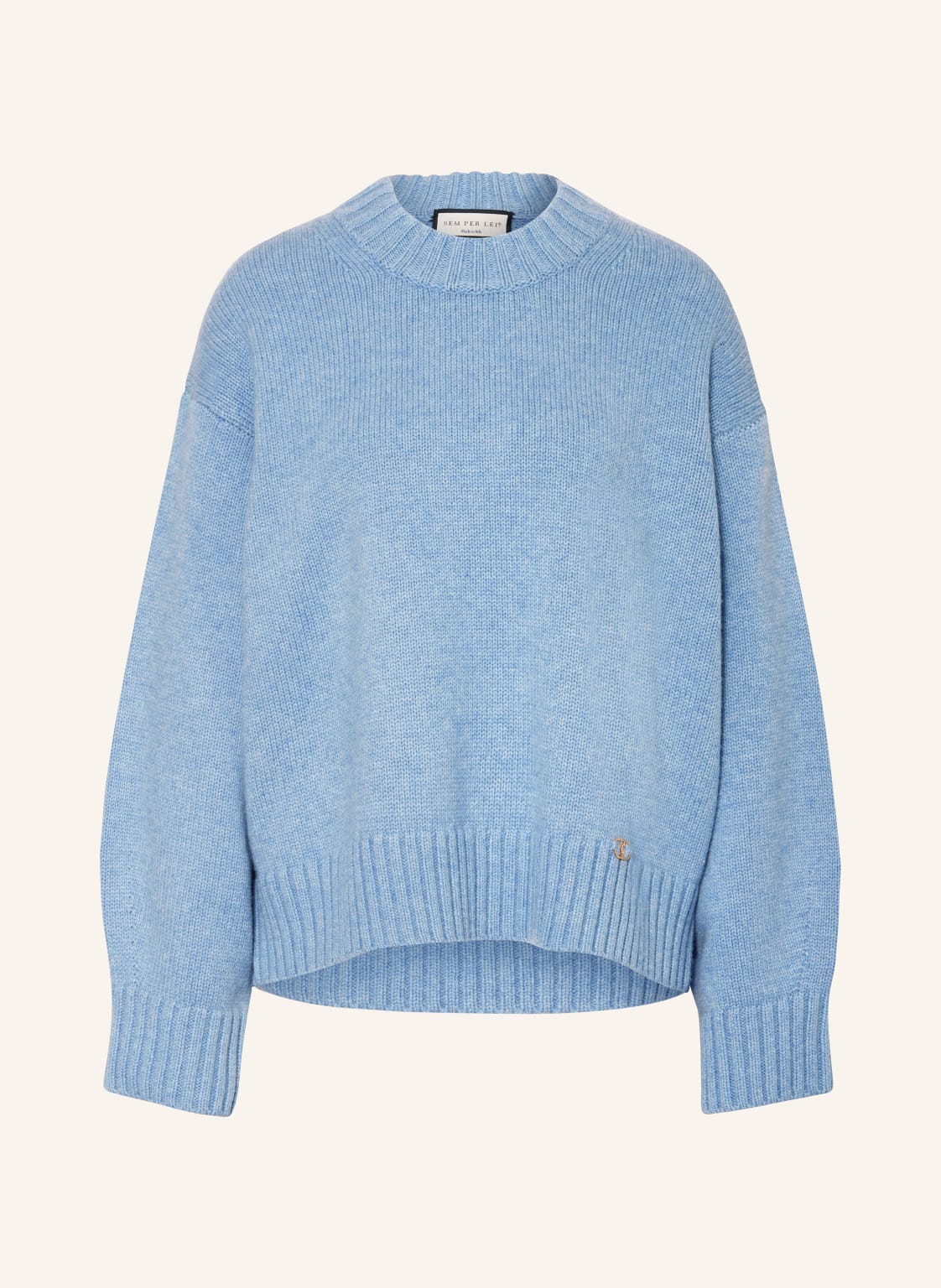 Sem Per Lei Pullover Mit Cashmere blau von SEM PER LEI