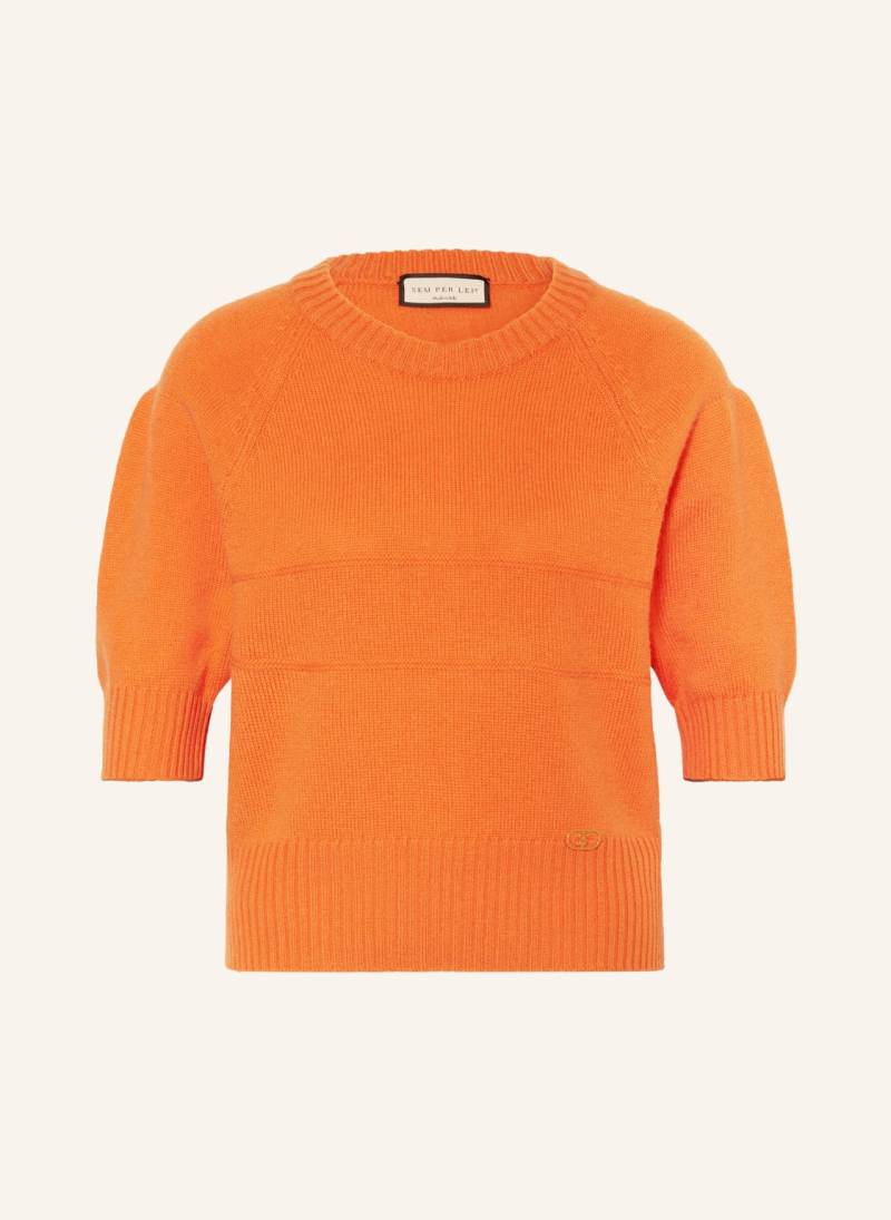 Sem Per Lei Strickshirt Mit Cashmere orange von SEM PER LEI