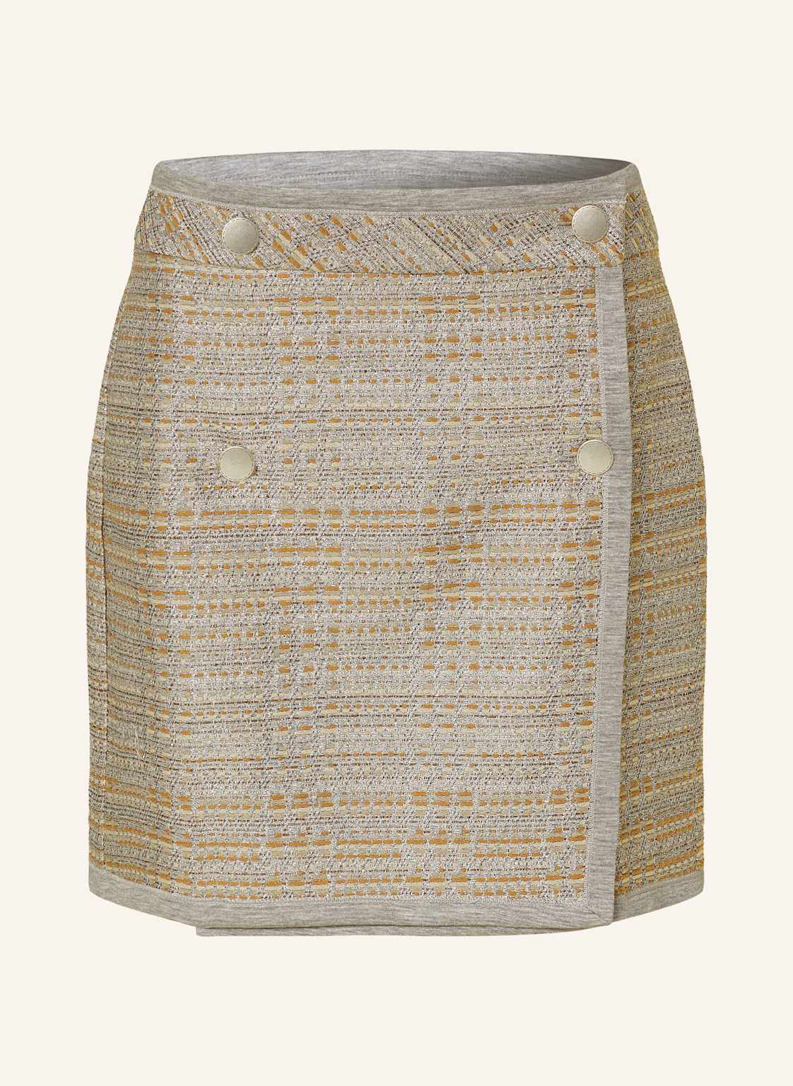 Sem Per Lei Tweed-Rock Mit Glitzergarn grau Sem Per Lei Tweed-Rock Mit Glitzergarn grau von SEM PER LEI