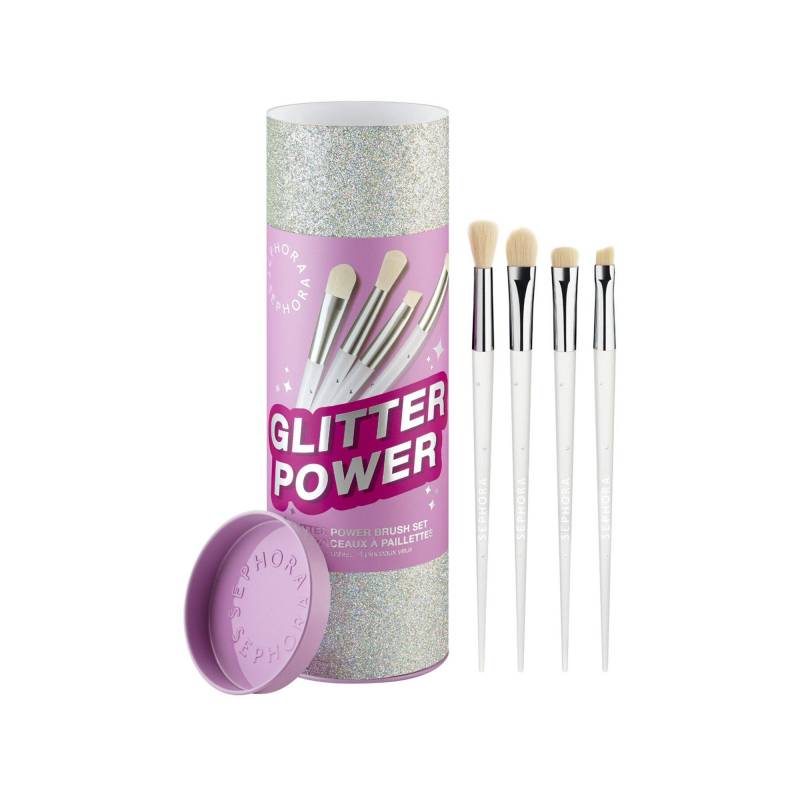 Glitter Power Brush Set - Set Mit 4 Augenpinseln Damen Fantasie 4 pezzi von SEPHORA