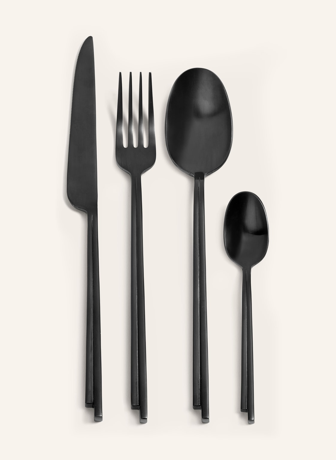 Serax 24-Tlg. Besteck-Set Dune schwarz Serax 24-Tlg. Besteck-Set Dune schwarz von SERAX