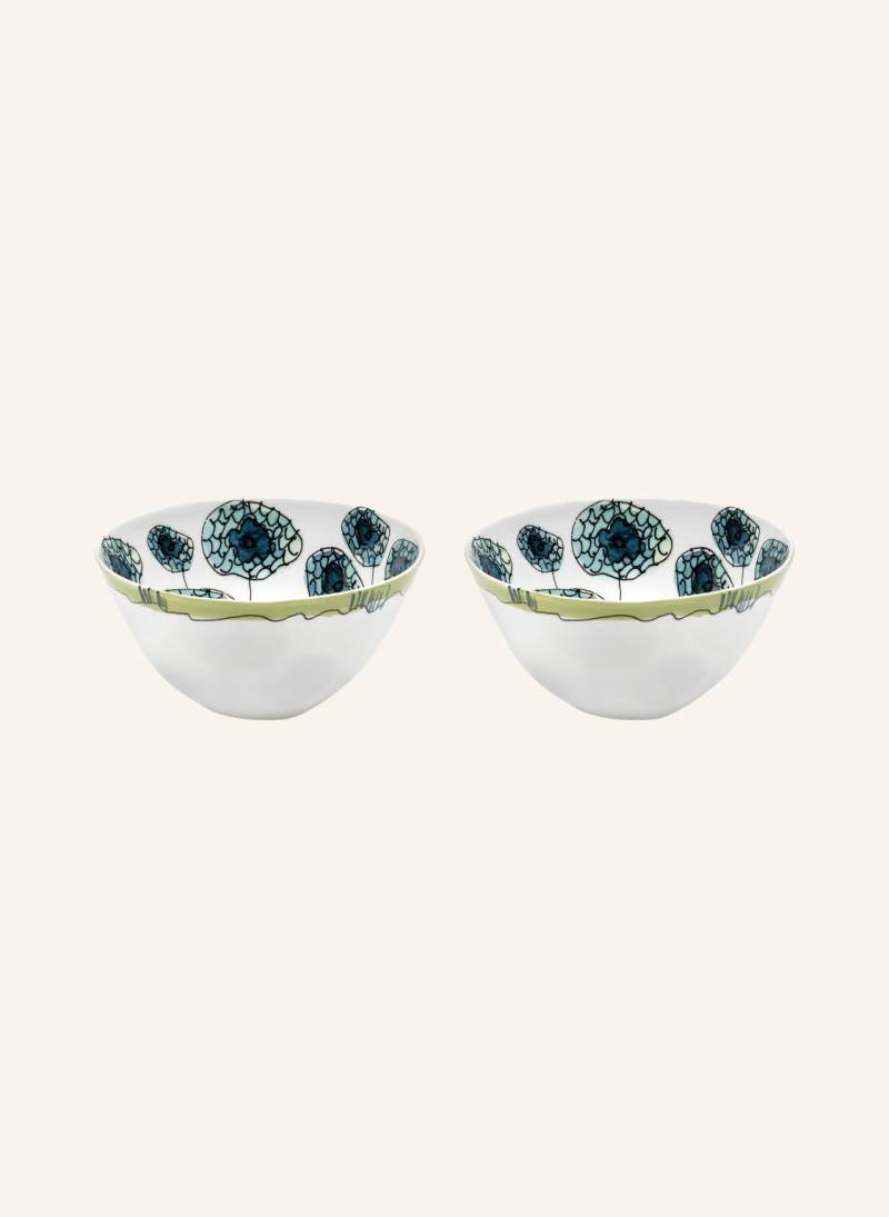 Serax 2er-Set Schalen Midnight Flowers Anemone M weiss von SERAX