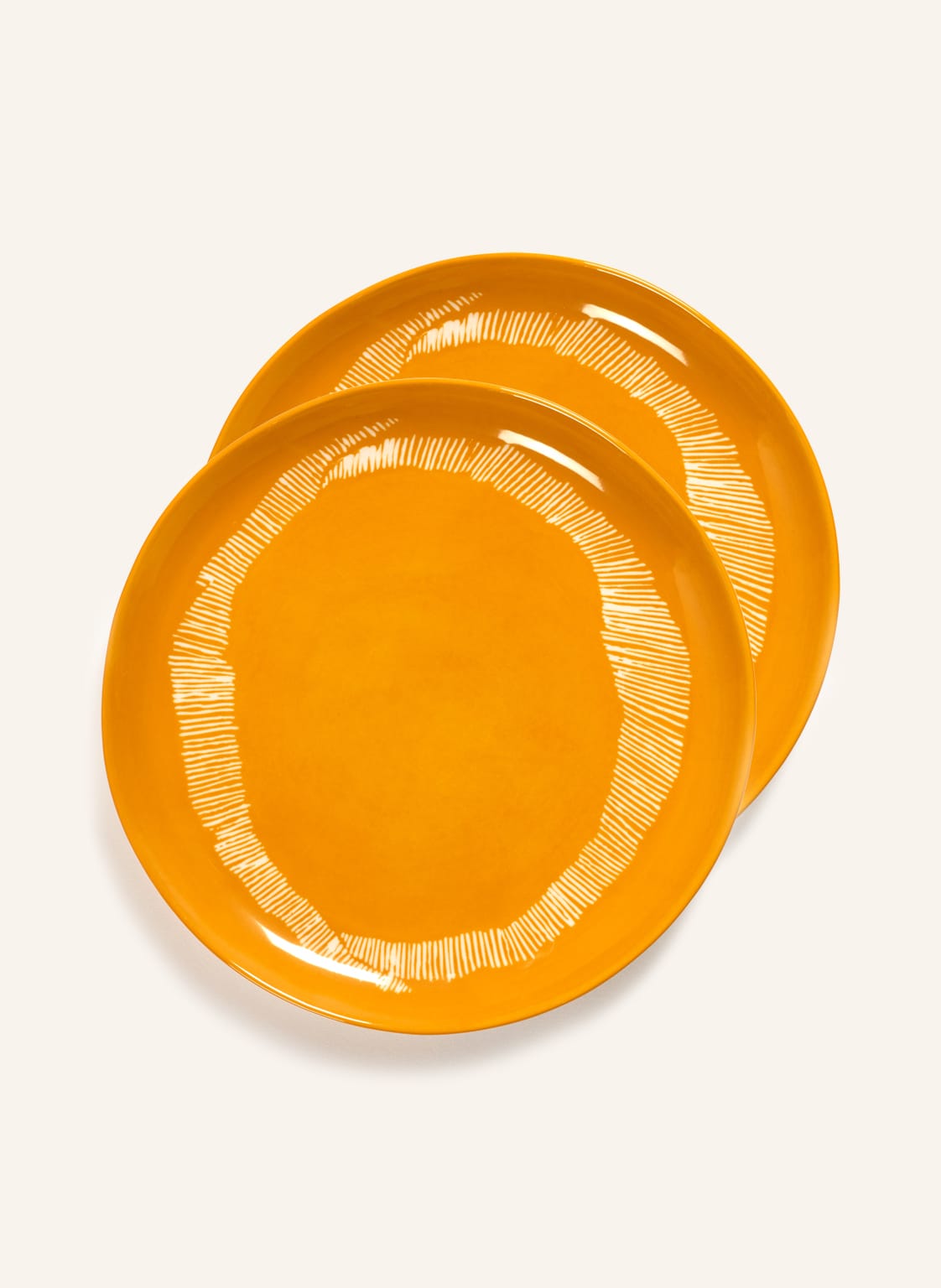 Serax 2er-Set Speiseteller Feast gelb Serax 2er-Set Speiseteller Feast gelb von SERAX
