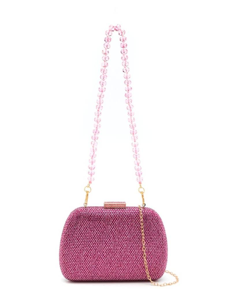 SERPUI Ang crystal-embellished clutch bag - Pink von SERPUI