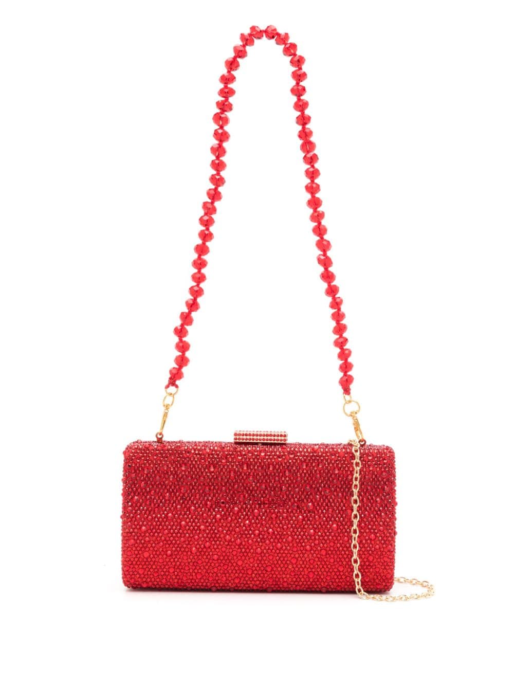 SERPUI Ellen Siam crystal-embellished clutch bag - Red von SERPUI