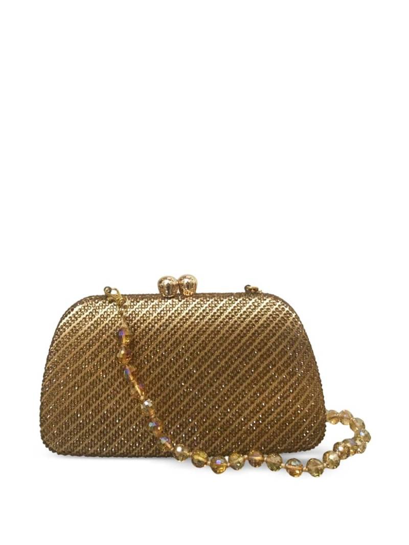 SERPUI Penelope crystal-embellished clutch bag - Gold von SERPUI