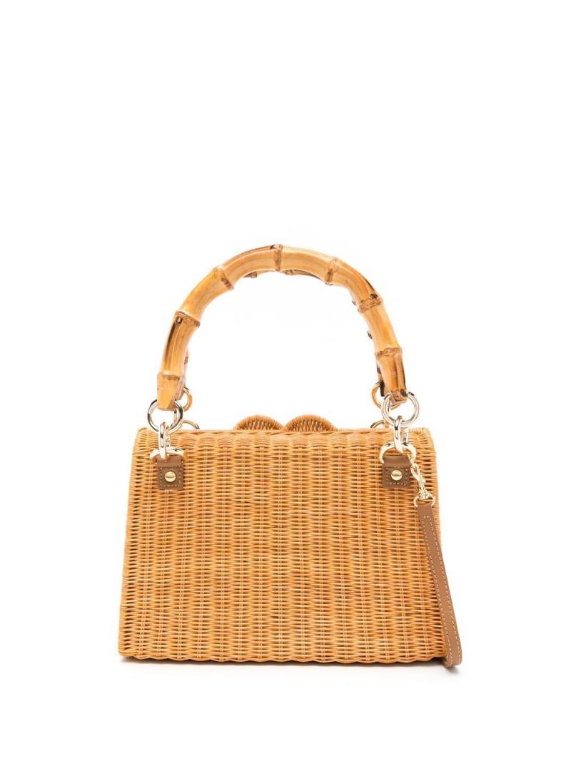 SERPUI Valentina wicker bag - Brown von SERPUI