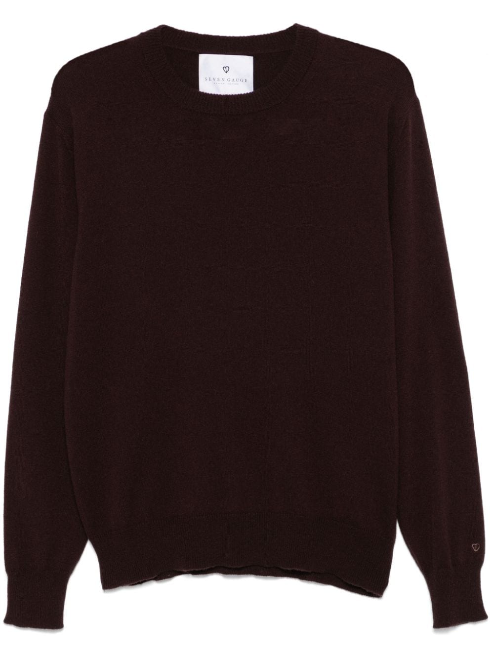 SEVEN GAUGE cashmere crew-neck sweater - Brown von SEVEN GAUGE