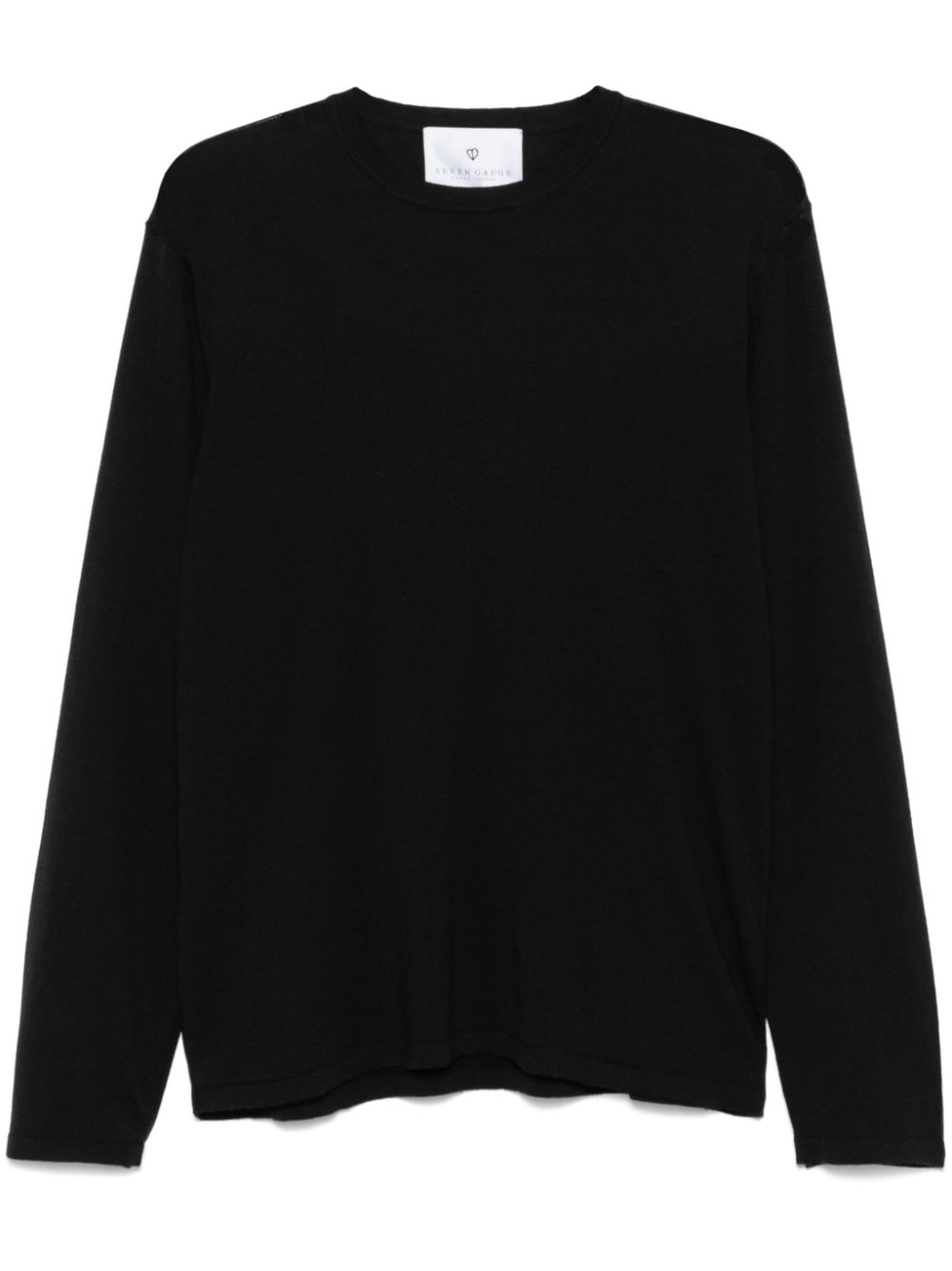 SEVEN GAUGE crew-neck sweater - Black von SEVEN GAUGE