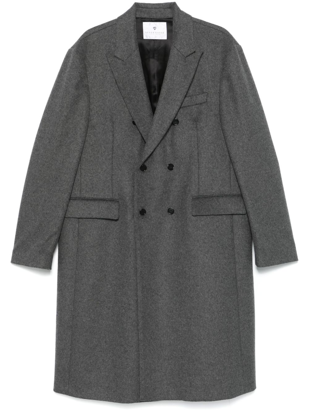 SEVEN GAUGE double-breasted coat - Grey von SEVEN GAUGE