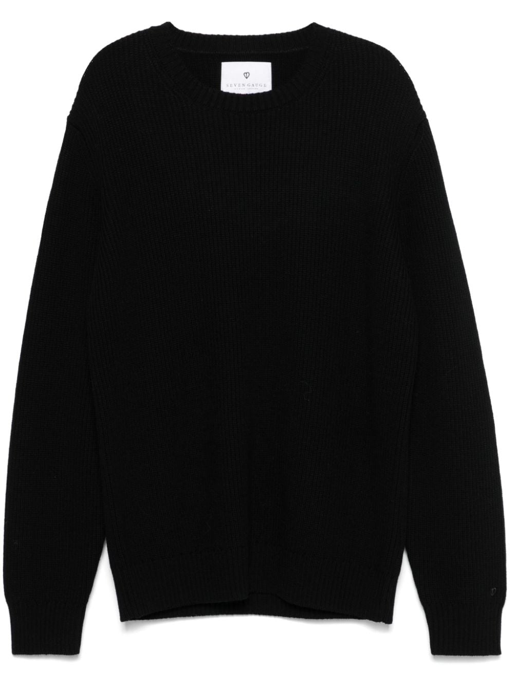 SEVEN GAUGE wool crew-neck sweater - Black von SEVEN GAUGE