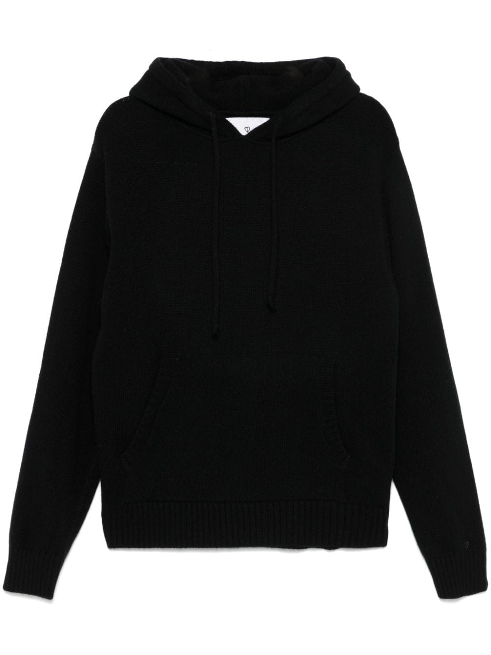 SEVEN GAUGE wool hoodie - Black von SEVEN GAUGE