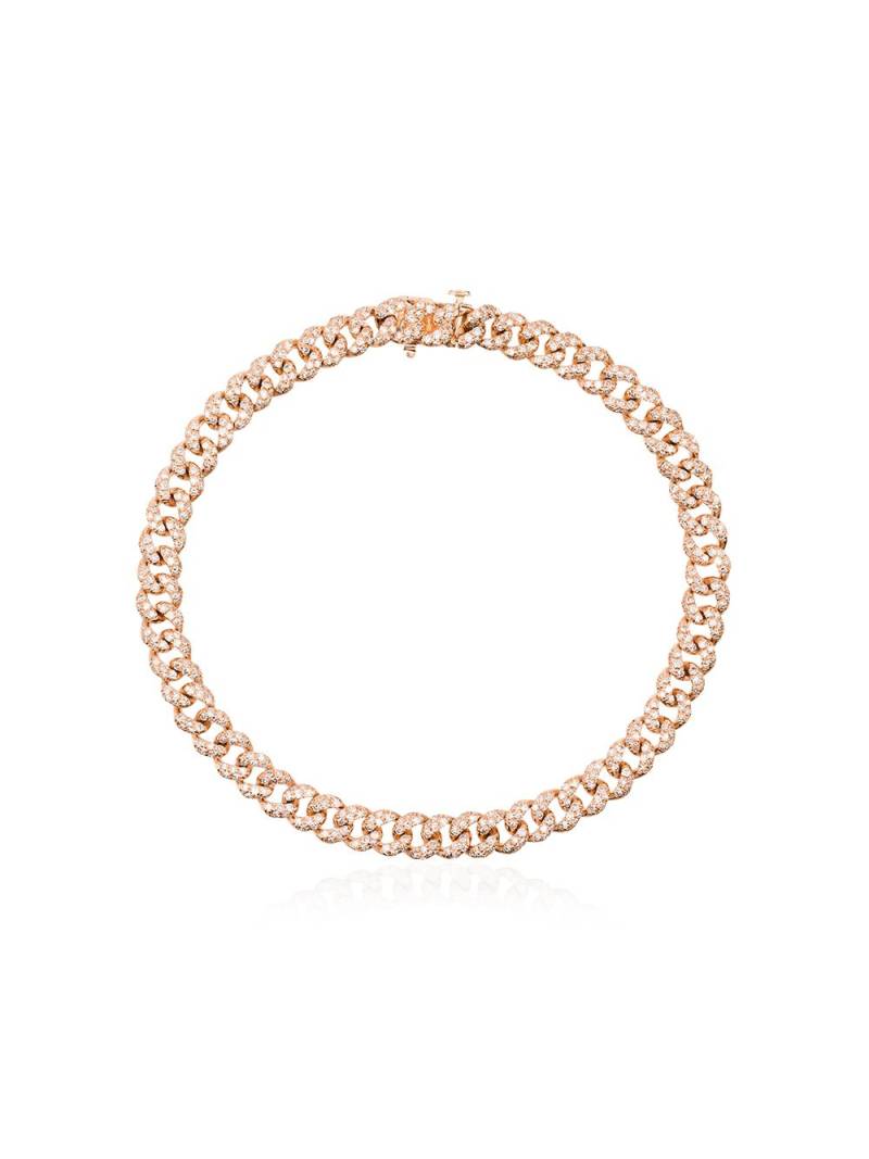 SHAY 18kt rose gold diamond-embellished 7.5 inch bracelet - Pink von SHAY