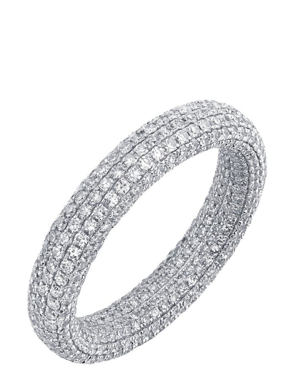 SHAY 18kt white gold Inside Out eternity ring von SHAY