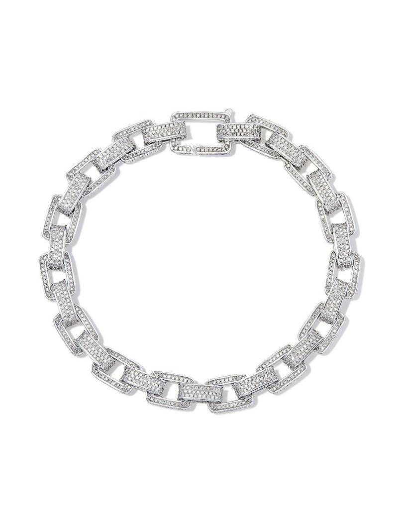 SHAY 18kt white gold chain-link diamond bracelet - Silver von SHAY