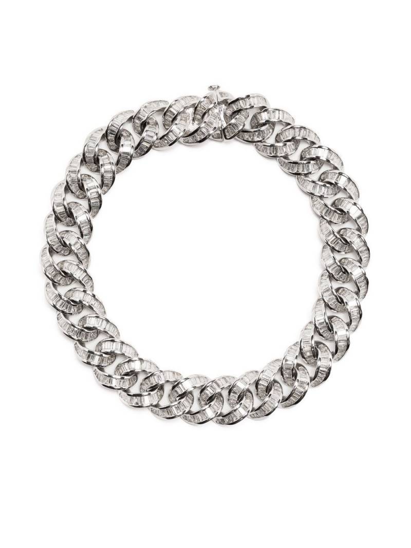 SHAY 18kt white gold diamond chain-link bracelet - Silver von SHAY