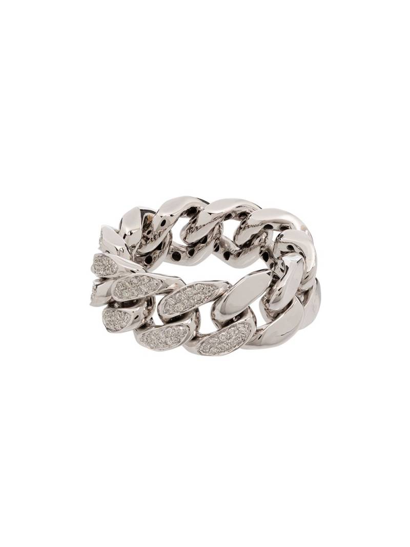 SHAY 18kt white gold pavé diamond ring - Silver von SHAY