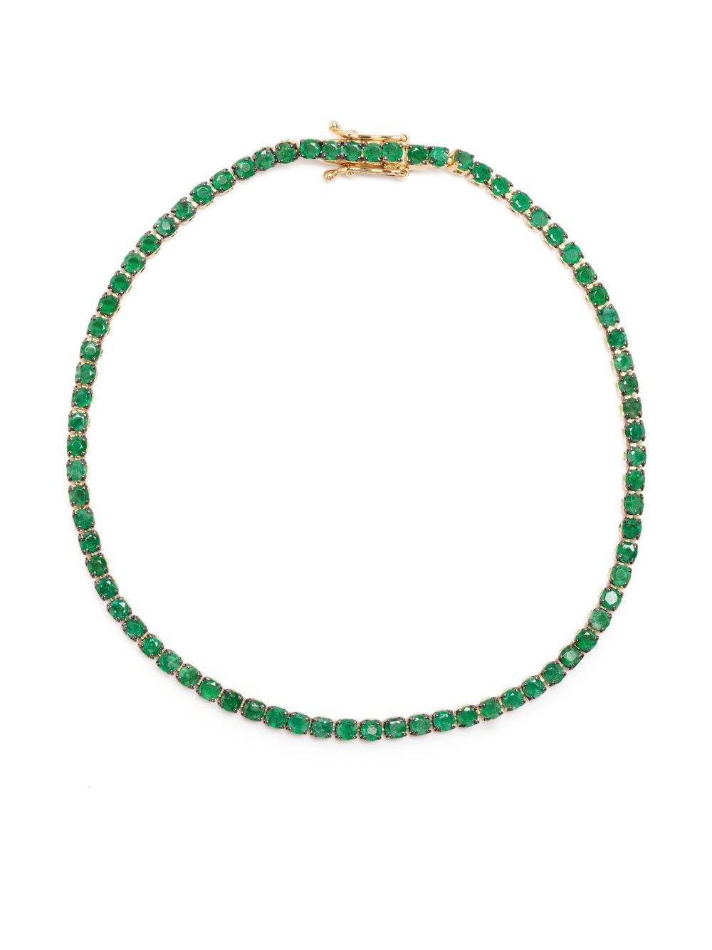 SHAY 18kt yellow gold emerald bracelet - Green von SHAY