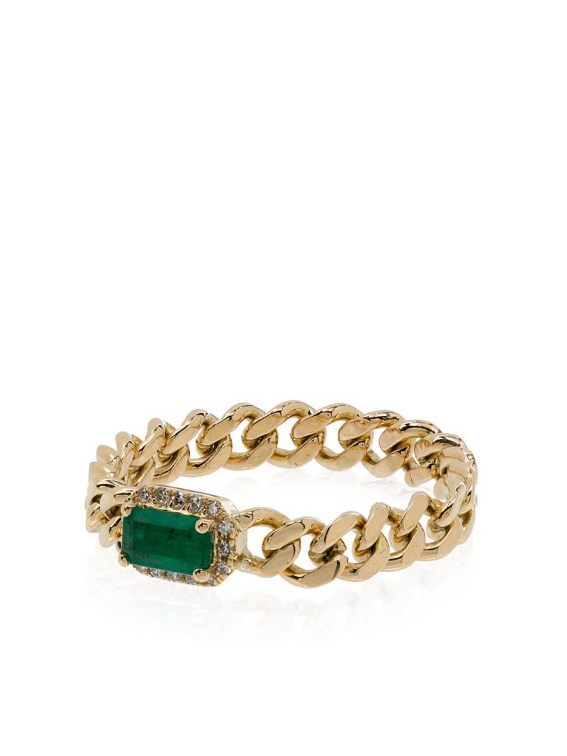 SHAY 18kt yellow gold emerald diamond ring von SHAY