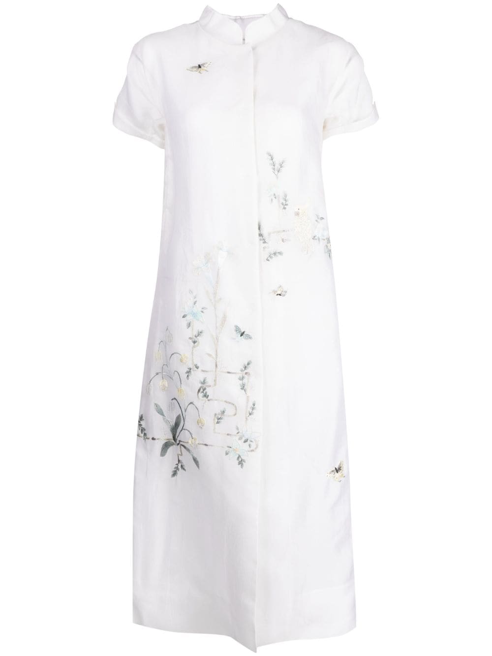 SHIATZY CHEN Renascent Collection floral-print coat - White von SHIATZY CHEN