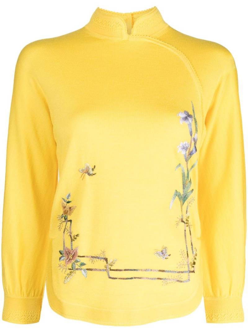 SHIATZY CHEN Renascent Collection floral-print jumper - Yellow von SHIATZY CHEN