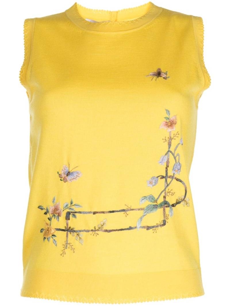 SHIATZY CHEN Renascent Collection floral-print top - Yellow von SHIATZY CHEN